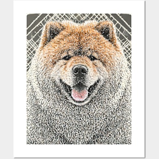 Dog Portrait - Chow Chow Posters and Art